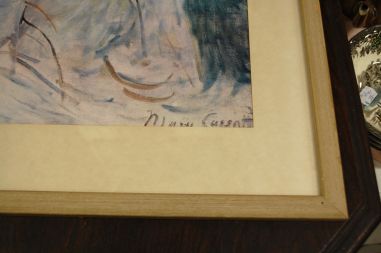 (L-779) Mary Cassatt "The sisters"/ "Õed", raamitud trükk