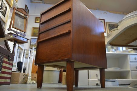 (L-784) Sahtlitega tiigispooniga retro kapp, kartoteegi kapp