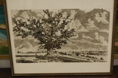 P-1139) Viiralt, trükirepro Viljandi maastik