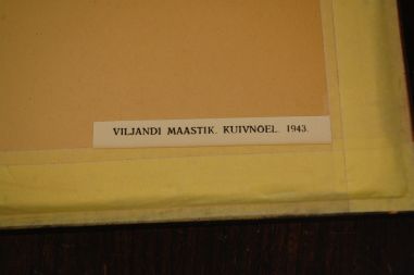 P-1139) Viiralt, trükirepro Viljandi maastik
