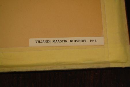P-1139) Viiralt, trükirepro Viljandi maastik