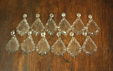 (8-361/1) Kristalllühtri tagavara kristallid, 12  tk komplektis