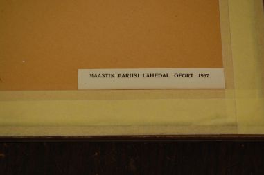 (P-1140) Viiralt, trükirepro Maastik Pariisi lähedal