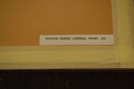(P-1140) Viiralt, trükirepro Maastik Pariisi lähedal