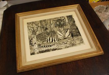 (P-1143) Viiralt, trükirepro Lamav tiiger 2