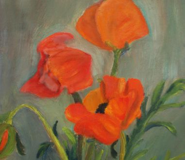 (L-797) Rääts, raamitud maal "Moonid"