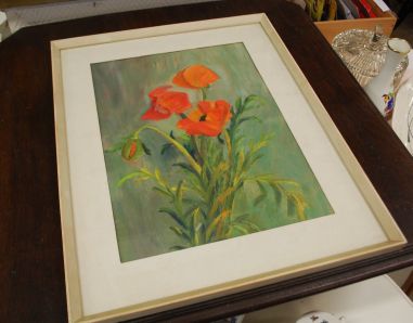 (L-797) Rääts, raamitud maal "Moonid"