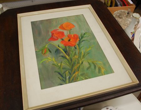 (L-797) Rääts, raamitud maal "Moonid"