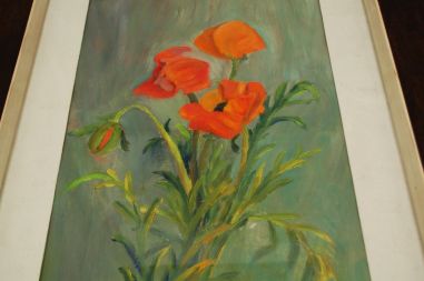 (L-797) Rääts, raamitud maal "Moonid"