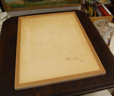 (L-797) Rääts, raamitud maal "Moonid"