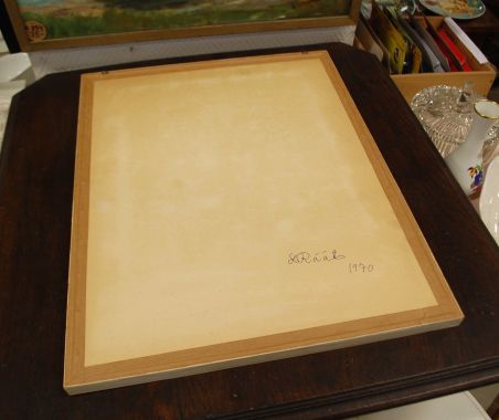 (L-797) Rääts, raamitud maal "Moonid"