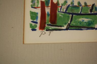 (L-808) Sven Lidberg, litograafia Restoran Victoria