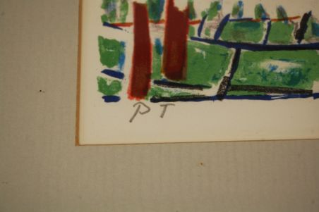 (L-808) Sven Lidberg, litograafia Restoran Victoria