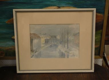 (L-809) Bo Bergström, akvarell