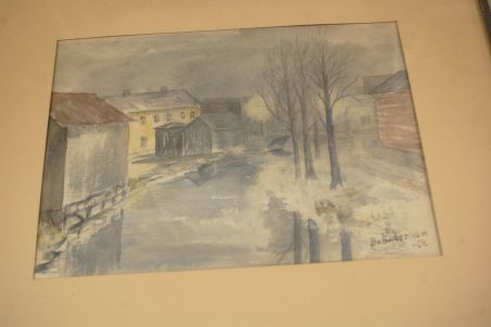 (L-809) Bo Bergström, akvarell