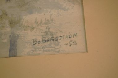 (L-809) Bo Bergström, akvarell