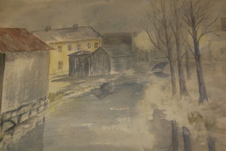 (L-809) Bo Bergström, akvarell