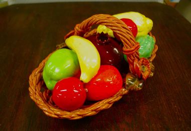 (n-7704) Keraamiline puuviljakorv