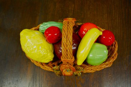 (n-7704) Keraamiline puuviljakorv