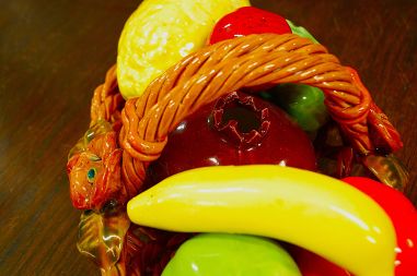 (n-7704) Keraamiline puuviljakorv