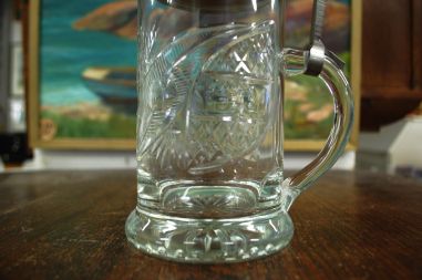 (n-7706) Rastal,  metallkaanega õllekann Bitburger Pils