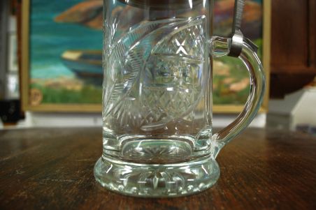 (n-7706) Rastal,  metallkaanega õllekann Bitburger Pils