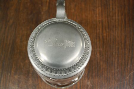 (n-7707) Rastal, metallkaanega õllekann Bitburger Pils