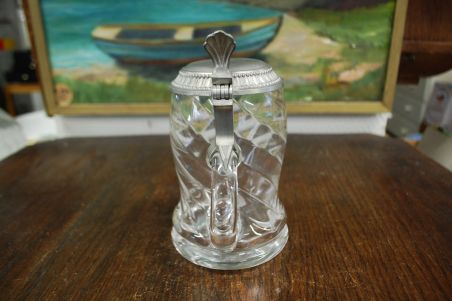 (n-7707) Rastal, metallkaanega õllekann Bitburger Pils