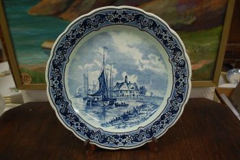 (n-7714) Delfts, Royal Sphinx Maastricht, suur vaagen-seinataldrik