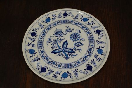 (n-7715) Ingres Weiss Form Marienbad, sibulamustriga suur ümar tordivaagen