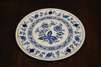 (n-7715) Ingres Weiss Form Marienbad, sibulamustriga suur ümar tordivaagen