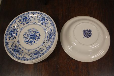 (n-7724) Boch, sinised lillelised supi-pastataldrikud, 6tk