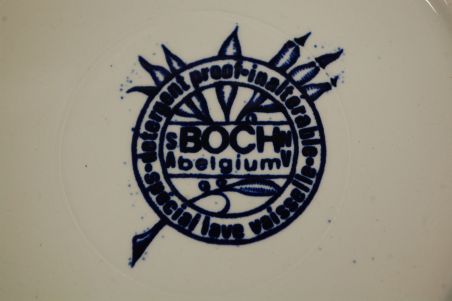 (n-7724) Boch, sinised lillelised supi-pastataldrikud, 6tk