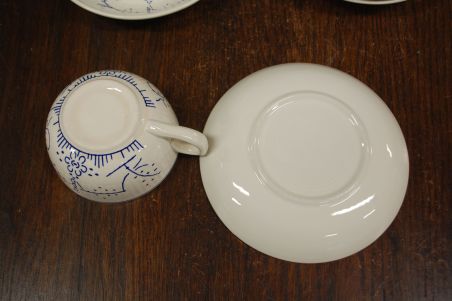 (n-7728/1) Boch Copenhague, kohvitassid-taldrikud, 4tk