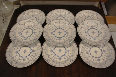 (n-7728/2) Boch Copenhague, taldrikud, 9tk