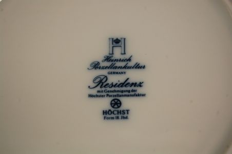 (n-7737/10) Villeroy & Boch Höchst, Heinrich Residenz, supi-pastataldrikud, 5tk