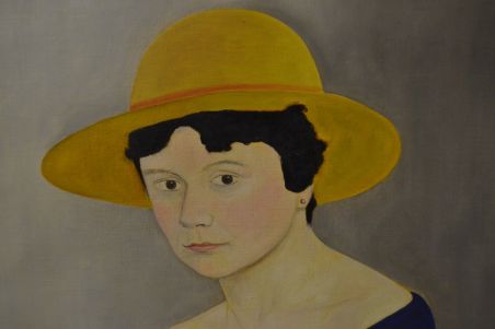 (n-7745) Naise portree lõuendil