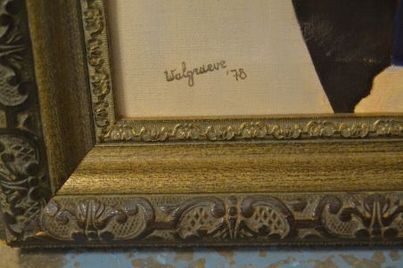 (n-7745) Naise portree lõuendil