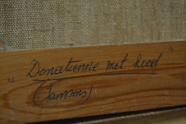 (n-7745) Naise portree lõuendil