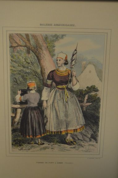 (n-7746) Vanem raamitud litograafia