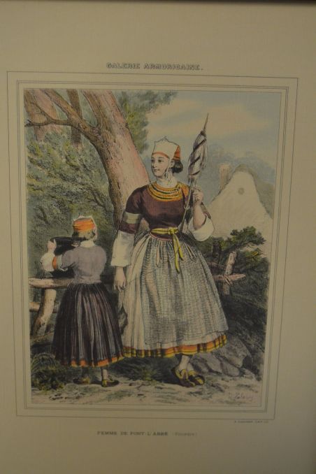 (n-7746) Vanem raamitud litograafia