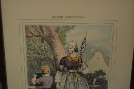 (n-7746) Vanem raamitud litograafia