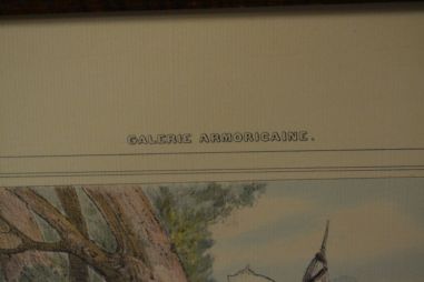 (n-7746) Vanem raamitud litograafia