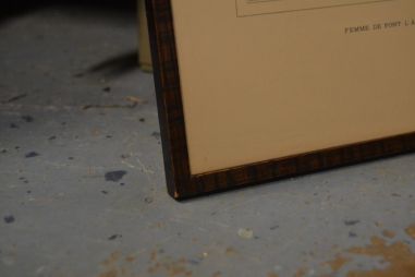 (n-7746) Vanem raamitud litograafia