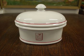 (n-7760) Pillivuyt, France, Decor Grand Feu, pasteedinõu/ kaanega toos, 1tk