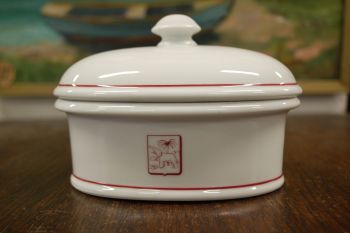 (n-7760) Pillivuyt, France, Decor Grand Feu, pasteedinõu/ kaanega toos, 1tk 2