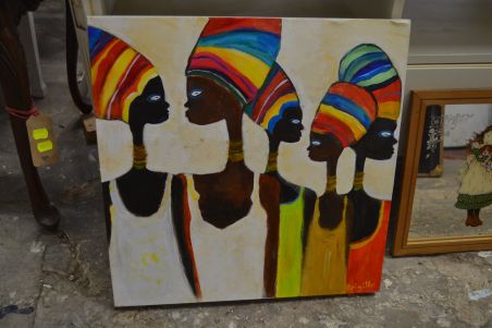 (n-7772) Värvikirev maal lõuendil