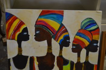 (n-7772) Värvikirev maal lõuendil 2