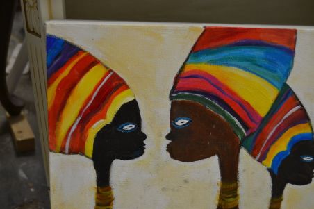 (n-7772) Värvikirev maal lõuendil