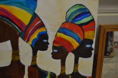 (n-7772) Värvikirev maal lõuendil